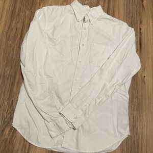 GAP Men White Causal Button Down Shirt M